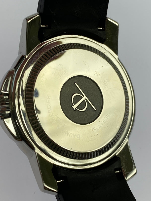 【中古品】【メンズ/レディース】 BAUME＆MERCIER ボーム＆メルシェ ケープランド デイト 自動巻き 腕時計 65353 ウォッチ ステンレススチール 197-260512-em-05-min カラー：シルバー 万代Net店