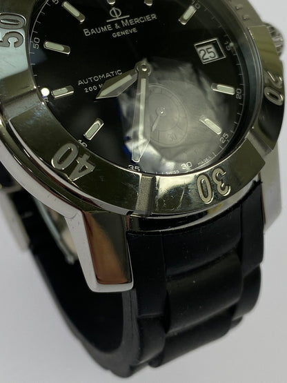 【中古品】【メンズ/レディース】 BAUME＆MERCIER ボーム＆メルシェ ケープランド デイト 自動巻き 腕時計 65353 ウォッチ ステンレススチール 197-260512-em-05-min カラー：シルバー 万代Net店