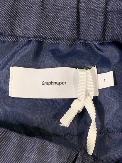 【中古品】【メンズ】 GRAPHPAPER グラフペーパー GM234-40040 CORDURA COMBAT WOOL TRACK PANTS ウール トラックパンツ ボトムス 151-260508-AS-76-min サイズ：1 カラー：ネイビー 万代Net店