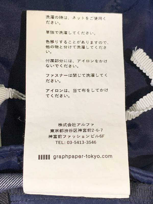 【中古品】【メンズ】 GRAPHPAPER グラフペーパー GM234-40040 CORDURA COMBAT WOOL TRACK PANTS ウール トラックパンツ ボトムス 151-260508-AS-76-min サイズ：1 カラー：ネイビー 万代Net店