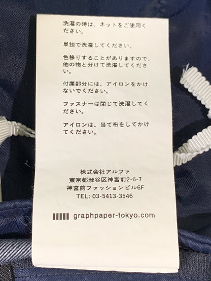 【中古品】【メンズ】 GRAPHPAPER グラフペーパー GM234-40040 CORDURA COMBAT WOOL TRACK PANTS ウール トラックパンツ ボトムス 151-260508-AS-76-min サイズ：1 カラー：ネイビー 万代Net店