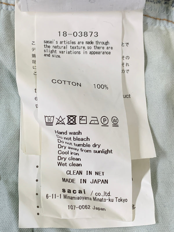 【中古品】【レディース】 SACAI サカイ 18-03873 18SS パッチワークデニム ロングスカート 168-260508-AS-57-min サイズ：下記参照 カラー：インディゴ 万代Net店