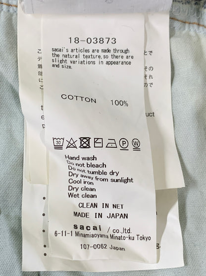 【中古品】【レディース】 SACAI サカイ 18-03873 18SS パッチワークデニム ロングスカート 168-260508-AS-57-min サイズ：下記参照 カラー：インディゴ 万代Net店