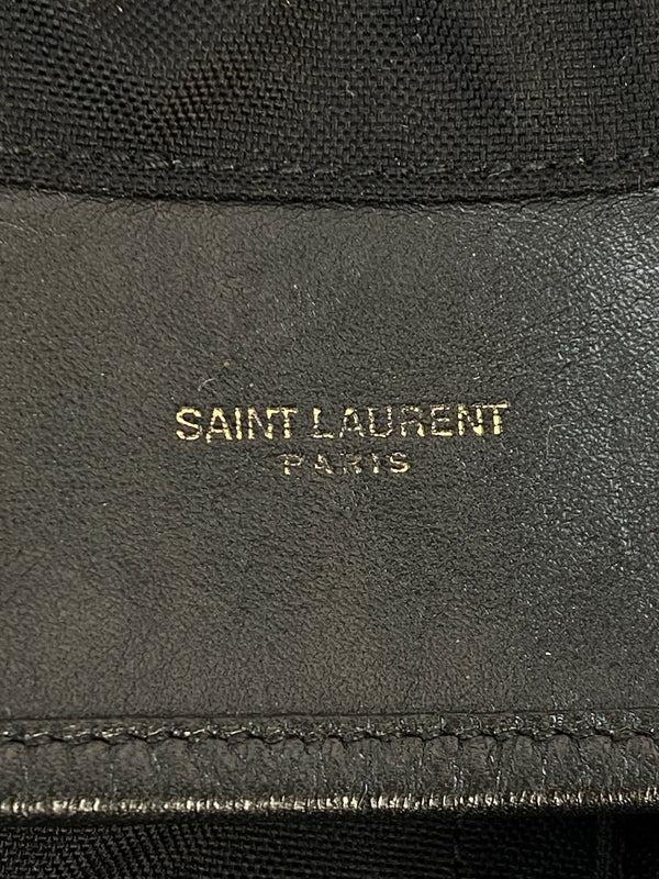 【中古品】【メンズ/レディース】 SAINT LAURENT PARIS サンローラン パリ CANVAS MESSENGER BAG 342610 キャンバス メッセンジャー バッグ カバン 肩掛け 180-260521-em-09-min カラー：ブラック 万代Net店