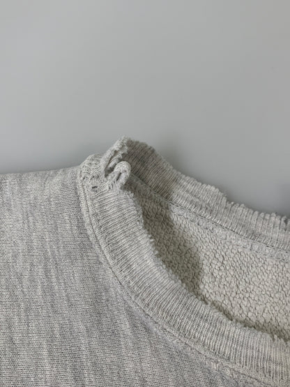 【現状渡し品】【メンズ】 CHAMPION REVERSE WEAVE チャンピオンリバースウィーブ 90S メキシコ製 MICHIGAN COLLEGE LS SWEAT SHIRT スウェット トレーナー 146-260508-AS-45-min サイズ：XL カラー：グレー 万代Net店