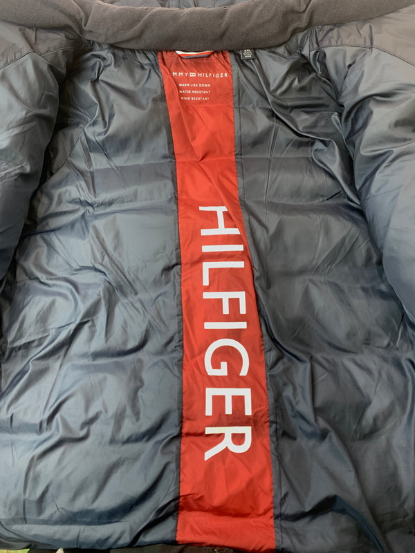 【中古品】【メンズ】 TOMMY HILFIGER トミーヒルフィガー ナイロン 中綿ジャケット アウター 147-260619-jt-24-min サイズ：XXL カラー：マルチカラー 万代Net店