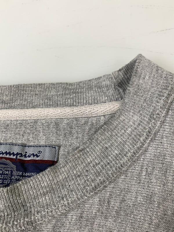 【現状渡し品】【メンズ】 CHAMPION チャンピオン 00S DEPAUW REVERSEWEAVE SWEATSHIRT デポー リバースウィーブ スウェットシャツ 00年代 ヴィンテージ メンズ トップス 146-260723-em-43-min サイズ：XXL カラー：グレー 万代Net店