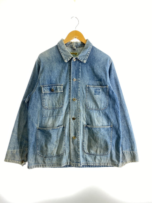 【現状渡し品】【メンズ】 MACHOPE マックホープ 80-90S DENIM COVERALL 1980年代-1990年代 デニム カバーオール メンズ アウター 146-260617-KS-15-min サイズ：L カラー：ブルー 万代Net店