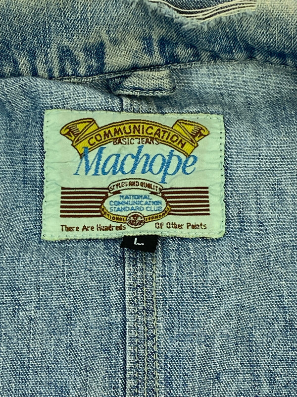 【現状渡し品】【メンズ】 MACHOPE マックホープ 80-90S DENIM COVERALL 1980年代-1990年代 デニム カバーオール メンズ アウター 146-260617-KS-15-min サイズ：L カラー：ブルー 万代Net店