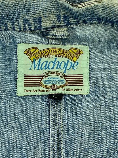 【現状渡し品】【メンズ】 MACHOPE マックホープ 80-90S DENIM COVERALL 1980年代-1990年代 デニム カバーオール メンズ アウター 146-260617-KS-15-min サイズ：L カラー：ブルー 万代Net店