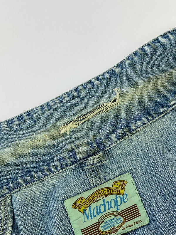 【現状渡し品】【メンズ】 MACHOPE マックホープ 80-90S DENIM COVERALL 1980年代-1990年代 デニム カバーオール メンズ アウター 146-260617-KS-15-min サイズ：L カラー：ブルー 万代Net店
