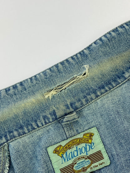 【現状渡し品】【メンズ】 MACHOPE マックホープ 80-90S DENIM COVERALL 1980年代-1990年代 デニム カバーオール メンズ アウター 146-260617-KS-15-min サイズ：L カラー：ブルー 万代Net店