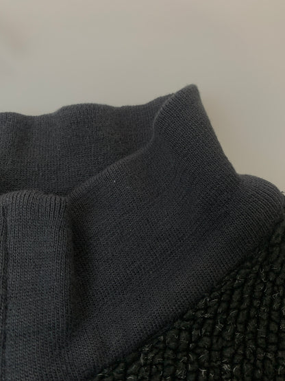 【中古品】【メンズ】 L.L.BEAN エルエルビーン 80S HALF ZIP FLEECE 80年代 ハーフジップ フリース トップス 146-260619-jt-23-min サイズ：L カラー：ブラック 万代Net店