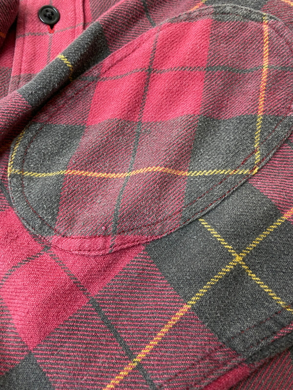 【現状渡し品】【メンズ】 RALPH LAUREN ラルフローレン CHECK FLANNNEL ELBOW PATCH SHIRT チェック フランネル エルボーパッチ シャツ メンズ トップス 146-260524-em-32-min サイズ：LL カラー：レッド系（チェック柄） 万代Net店