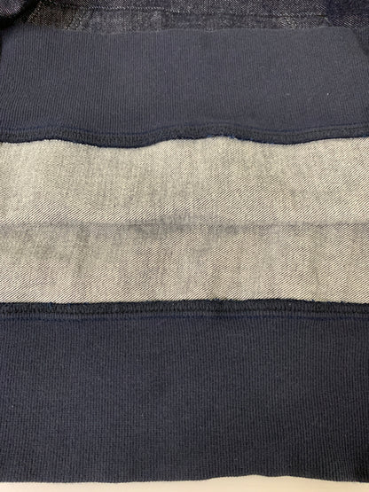 【中古品】【メンズ】 THE BLUEST OVERALLS ザ ブルーエスト オーバーオール DENIM PULLFVER HOODIE デニムプルオーバーフーディ トップス 145-260617-yn-06-min サイズ：L カラー：インディゴ 万代Net店