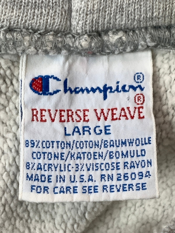 【現状渡し品】【メンズ】 CHAMPION チャンピオン 90S REVERSEWEAVE HOODIE 90年代 リバースウィーブ フーディ パーカー トップス 146-260619-jt-22-min サイズ：L カラー：グレー 万代Net店