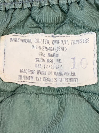 【中古品】【メンズ】 U.S.AIR FORCE ユー エス エアー フォース 60S QUILTING FLIGHT PANT 60年代 キルティング フライトパンツ DSA-1-1480-63-C メンズ ボトムス ミリタリー ヴィンテージ 157-260709-hu-32-min サイズ：M カラー：カーキ 万代Net店