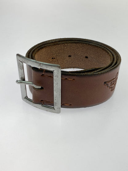 【中古品】【メンズ】 TROPHY CLOTHING トロフィークロージング INDUSTRIAL IRON BUCKLE LEATHER BELT インダストリアル アイアンバックル レザーベルト 革 205-260512-em-15-min カラー：ブラウン 万代Net店