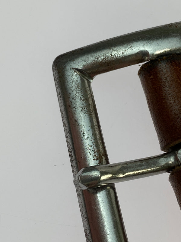 【中古品】【メンズ】 TROPHY CLOTHING トロフィークロージング INDUSTRIAL IRON BUCKLE LEATHER BELT インダストリアル アイアンバックル レザーベルト 革 205-260512-em-15-min カラー：ブラウン 万代Net店