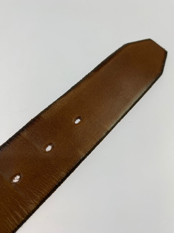 【中古品】【メンズ】 TROPHY CLOTHING トロフィークロージング INDUSTRIAL IRON BUCKLE LEATHER BELT インダストリアル アイアンバックル レザーベルト 革 205-260512-em-15-min カラー：ブラウン 万代Net店