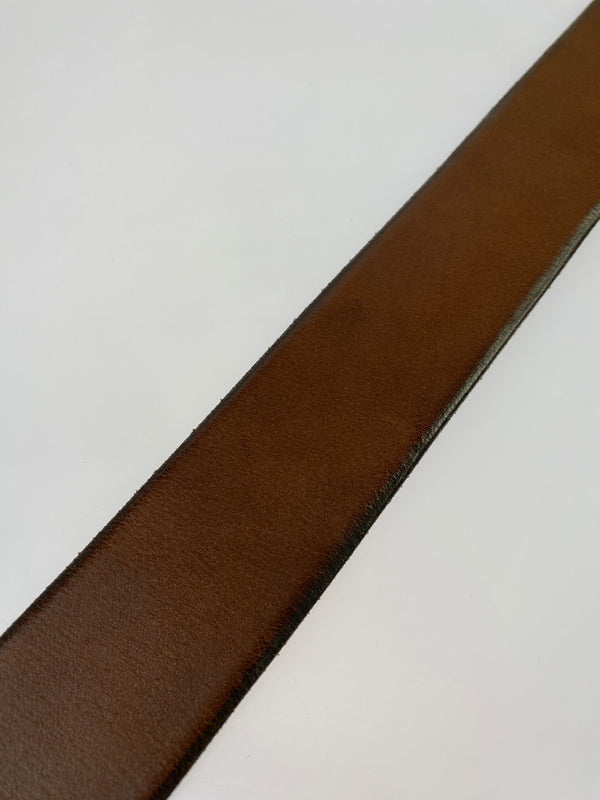 【中古品】【メンズ】 TROPHY CLOTHING トロフィークロージング INDUSTRIAL IRON BUCKLE LEATHER BELT インダストリアル アイアンバックル レザーベルト 革 205-260512-em-15-min カラー：ブラウン 万代Net店