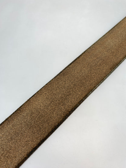 【中古品】【メンズ】 TROPHY CLOTHING トロフィークロージング INDUSTRIAL IRON BUCKLE LEATHER BELT インダストリアル アイアンバックル レザーベルト 革 205-260512-em-15-min カラー：ブラウン 万代Net店