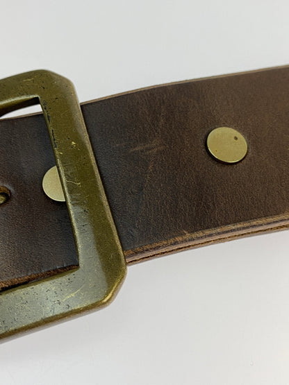 【中古品】【メンズ】 OPUS オーパス OIL LEATHER BELT オイルレザーベルト 革 アメカジ 205-260512-em-18-min カラー：ブラウン 万代Net店