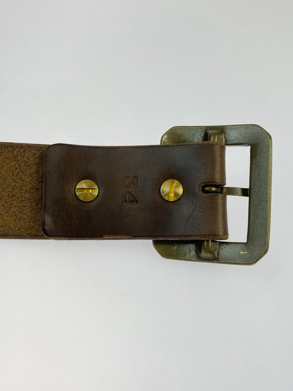 【中古品】【メンズ】 OPUS オーパス OIL LEATHER BELT オイルレザーベルト 革 アメカジ 205-260512-em-18-min カラー：ブラウン 万代Net店