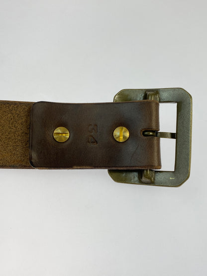 【中古品】【メンズ】 OPUS オーパス OIL LEATHER BELT オイルレザーベルト 革 アメカジ 205-260512-em-18-min カラー：ブラウン 万代Net店