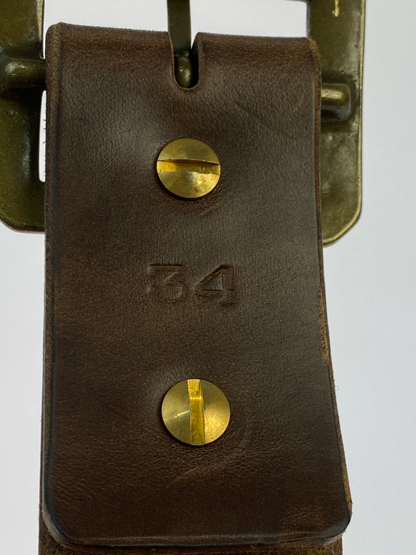 【中古品】【メンズ】 OPUS オーパス OIL LEATHER BELT オイルレザーベルト 革 アメカジ 205-260512-em-18-min カラー：ブラウン 万代Net店