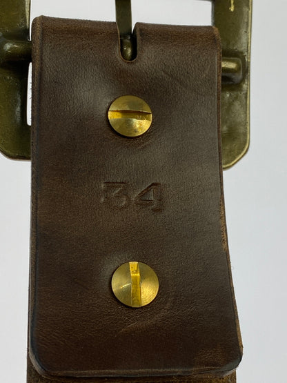 【中古品】【メンズ】 OPUS オーパス OIL LEATHER BELT オイルレザーベルト 革 アメカジ 205-260512-em-18-min カラー：ブラウン 万代Net店