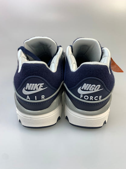 【未使用品】【メンズ/レディース】 NIKE ナイキ × NIGO ニゴー 別注 コラボ AIR FORCE 3 LOW SP HV5032-400 エアフォース3 ロー スペシャル スニーカー 靴 160-260509-kk-04-min カラー：MIDNIGHT NAVY/OFF WHITE 万代Net店