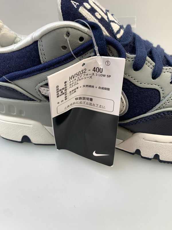 【未使用品】【メンズ/レディース】 NIKE ナイキ × NIGO ニゴー 別注 コラボ AIR FORCE 3 LOW SP HV5032-400 エアフォース3 ロー スペシャル スニーカー 靴 160-260509-kk-04-min カラー：MIDNIGHT NAVY/OFF WHITE 万代Net店