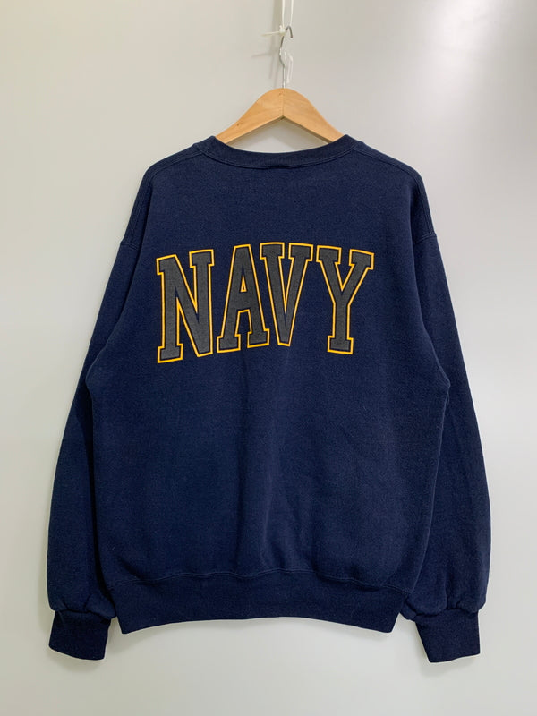 【中古品】【メンズ】 SOFFE ソフィー 90's US NAVY MILITARY SWEAT 90年代 USネイビー ミリタリースウェット トップス 146-260522-SH-11-min サイズ：M カラー：ネイビー 万代Net店