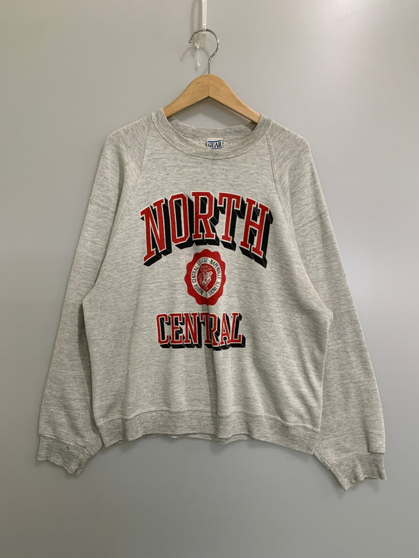 【現状渡し品】【メンズ】 GEAR FOR SPORTS ギアフォースポーツ 90S COLLEGE LOGO CREW SWEATカレッジロゴ クルーネック スウェットシャツ トレーナー 146-260615-kt-10-min サイズ：サイズ不明 カラー：グレー 万代Net店