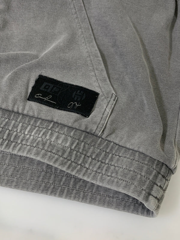 【中古品】【メンズ】 ADIDAS アディダス ×DANIEL PATRICK ダニエルパトリック 別注 コラボ LOGO HOODIE FR5635 ロゴフーディー パーカー トップス 148-260522-SH-23-min サイズ：XO カラー：グレー 万代Net店
