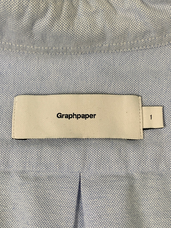 【中古品】【メンズ】 GRAPHPAPER グラフペーパー GM17-B-101 OXFORD L S B.D BOX SHIRT 長袖シャツ ロングスリーブ 140-260508-AS-35-min サイズ：1 カラー：ブルー 万代Net店