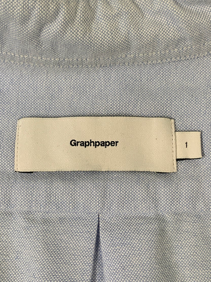 【中古品】【メンズ】 GRAPHPAPER グラフペーパー GM17-B-101 OXFORD L S B.D BOX SHIRT 長袖シャツ ロングスリーブ 140-260508-AS-35-min サイズ：1 カラー：ブルー 万代Net店