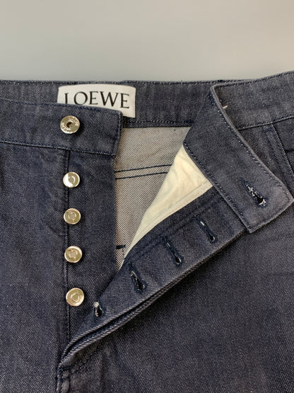 【中古品】【メンズ】 LOEWE ロエベ 1720889 フィッシャーマンジーンズ デニムパンツ ボトムス 152-260508-AS-26-min サイズ：46 カラー：インディゴ 万代Net店