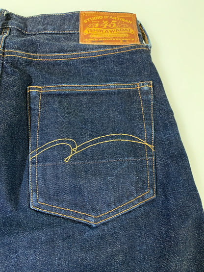 【中古品】【メンズ】 STUDIO D'ARTISAN ステュディオ・ダ・ルチザン SP-086 45TH 石川台テーパードフィットジーンズ デニムパンツ 156-260508-AS-63-min サイズ：30 カラー：インディゴ 万代Net店