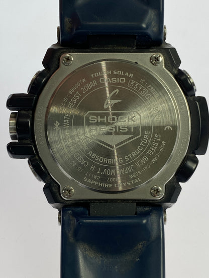 【中古品】【メンズ】 G-SHOCK ジーショック G-STEEL ANALOG SOLAR BLUETOOTH WATCH GST-B100-1AJF Gスティール アナログ ソーラー ブルートゥース ウォッチ 腕時計 メンズ カシオ 196-260510-em-16-min カラー：ブラック/ブルー 万代Net店