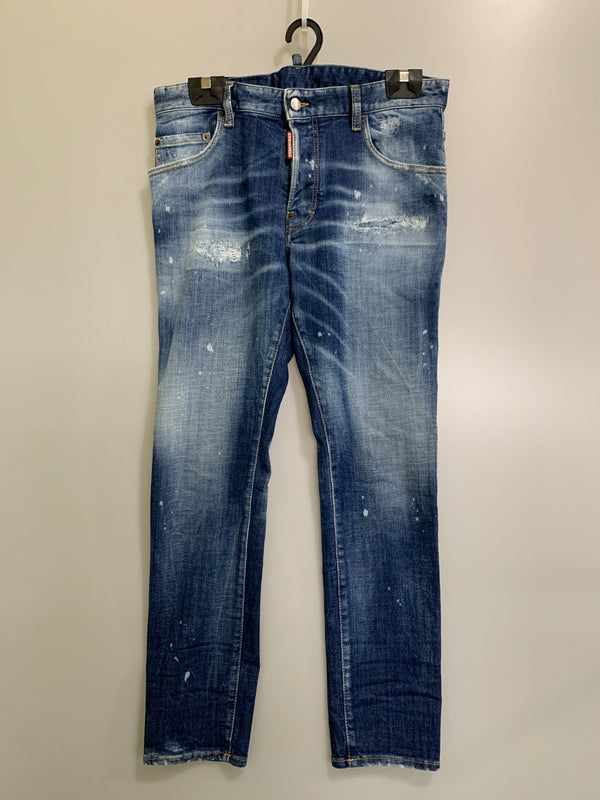 【中古品】【メンズ】 DSQUARED2 ディースクエアード S74LB1620 SKATER JEAN デニムパンツ ボトムス 151-260508-AS-87-min サイズ：50 カラー：インディゴ 万代Net店