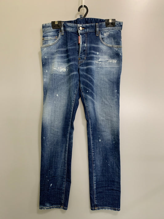 【中古品】【メンズ】 DSQUARED2 ディースクエアード S74LB1620 SKATER JEAN デニムパンツ ボトムス 151-260508-AS-87-min サイズ：50 カラー：インディゴ 万代Net店