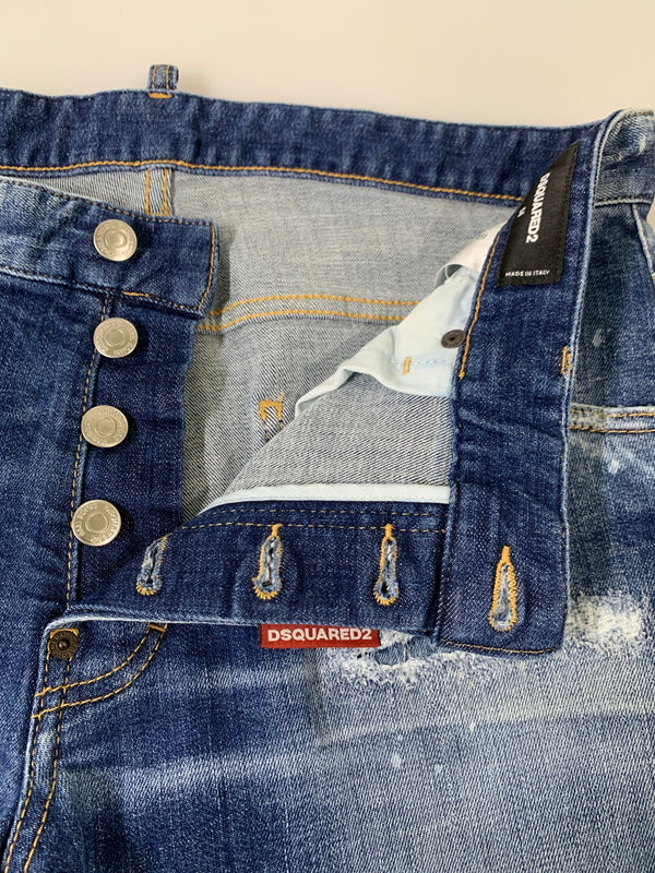 【中古品】【メンズ】 DSQUARED2 ディースクエアード S74LB1620 SKATER JEAN デニムパンツ ボトムス 151-260508-AS-87-min サイズ：50 カラー：インディゴ 万代Net店