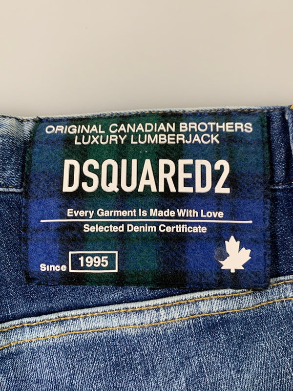 【中古品】【メンズ】 DSQUARED2 ディースクエアード S74LB1620 SKATER JEAN デニムパンツ ボトムス 151-260508-AS-87-min サイズ：50 カラー：インディゴ 万代Net店