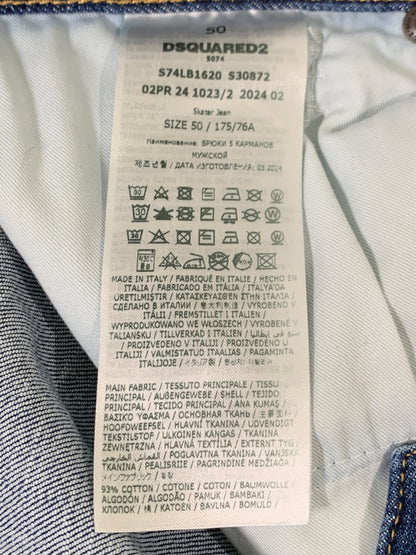 【中古品】【メンズ】 DSQUARED2 ディースクエアード S74LB1620 SKATER JEAN デニムパンツ ボトムス 151-260508-AS-87-min サイズ：50 カラー：インディゴ 万代Net店
