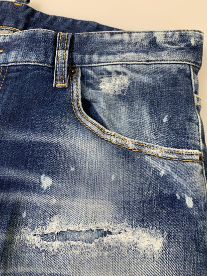 【中古品】【メンズ】 DSQUARED2 ディースクエアード S74LB1620 SKATER JEAN デニムパンツ ボトムス 151-260508-AS-87-min サイズ：50 カラー：インディゴ 万代Net店