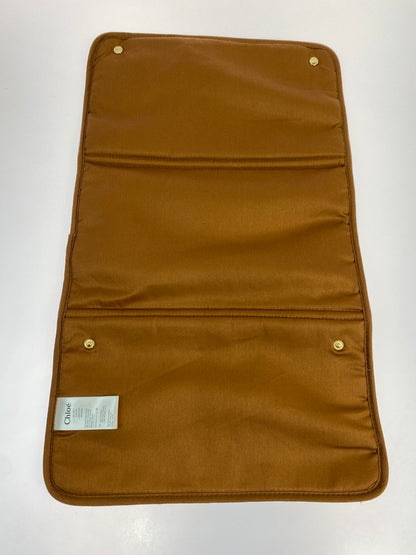 【中古品】【レディース】 CHLOE クロエ マザーズバッグ キッズ チェンジング コットン C90411.957 カバン ベビーカー用ストラップ付き 180-260521-em-12-min カラー：ブラウン系 万代Net店
