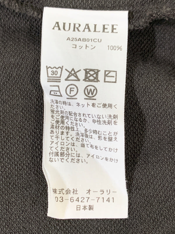 【中古品】【メンズ】 AURALEE オーラリー A25AB01CU 25AW SUPER HIGH GAUGE SWEAT ZIP BLOUSON スウェット ジップ ブルゾン ライトアウター 140-260508-AS-50-min サイズ：4 カラー：ダークブラウン 万代Net店