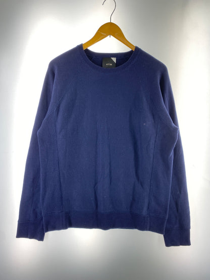【中古品】【メンズ】 ATON エイトン KK.AG.BM.0112 RAGLAN SLEEVE SWEAT ラグランスリーブ スウェット 140-260523-zi-29-min サイズ：04 カラー：ネイビー 万代Net店